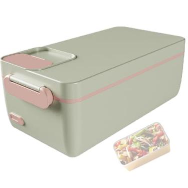 Imagem de Marmita EléTrica PortáTil Veicular De AçO InoxidáVel Lancheira aquecida de grande capacidade, com visor de temperatura e autoaquecimento sem injeção de água para carro