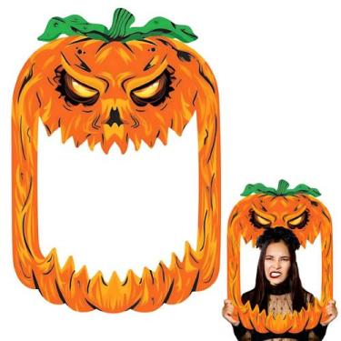 Imagem de Painel para fotos abóbora assustadora decoração festas  - DreamInBox