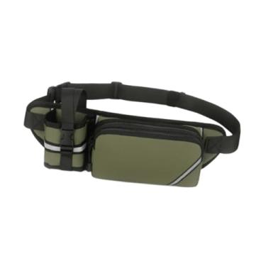 Imagem de UGPLM Pochete, bolsa de cintura para caminhada, suporte para garrafa de água, bolsa de armazenamento para mulheres e homens, mochila de cintura para, Verde
