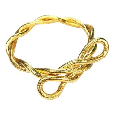 Imagem de NOVYRA Colar dobrável para mulheres, flexível, multiversátil, laço infinito, pulseira de braçadeira, hip hop, colares de cobra, acessórios de joias para mulheres e homens, adjustable, Metal, Sem Pedra