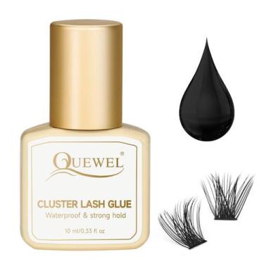 Imagem de Cola para cachos de cílios QUEWEL Lash Clusters 10 ml preta