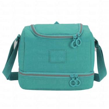 Imagem de Lancheira Bolsa Térmica UP4YOU 2 Compartimentos - LUXCEL, Verde
