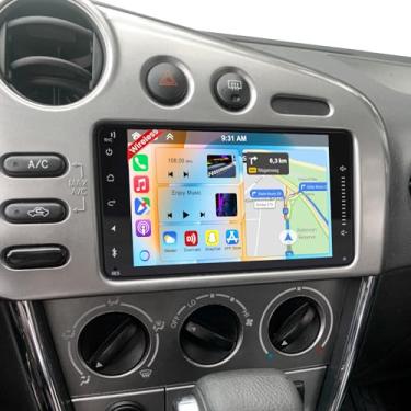 Imagem de ikasus 9 telas sensíveis ao toque, Android 13, rádio estéreo para carro, 2 + 32 G, CarPlay, Android Auto para Matrix Pontiac Vibe 2003 2004, navegação GPS, Bluetooth, FM, rádio veicular, reprodutor