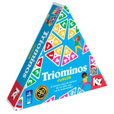 Imagem de Jogo de Tabuleiro Triominos Junior Dominó 1337 Elka