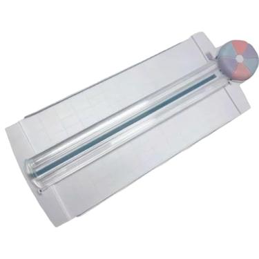 Imagem de oshhni Cortador de papel 12 em 1, cortador de papel leve e resistente para trabalhos manuais, ferramenta de corte para scrapbooking, fotos, cartões de visita, Multicolorido