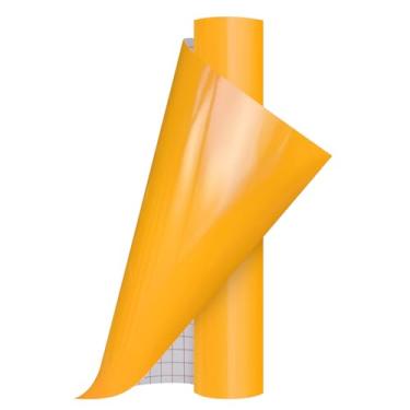 Imagem de Ant Vinil permanente adesivo inteligente compatível com a série Cricut Explore and Maker sem tapetes de corte, crie projetos DIY, decalques, adesivos e muito mais (amarelo, 33 cm x 1,5 m)