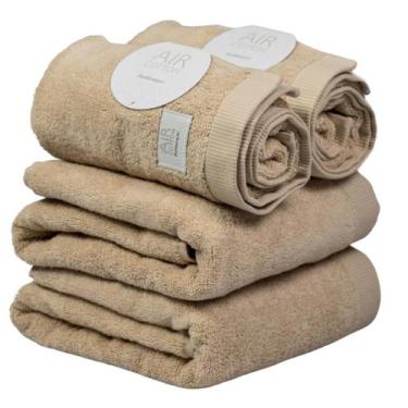 Imagem de Kit 4 Toalhas Buddemeyer Dual Air Bege  2 banho e 2 rosto
