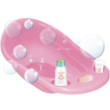 Imagem de Banheira Infantil para Bebê 24 Litros Rosa - Monte Líbano