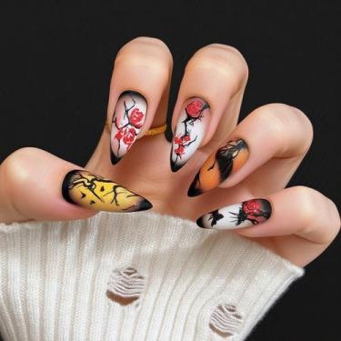 Imagem de Adesivos de unhas BJR Halloween Cartoon Fake Wearable Wholesale