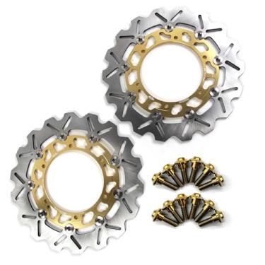 Imagem de Discos de freio dianteiro Arashi Rotores com parafusos de montagem para Yamaha YZF1000R THUNDERACE 96-00, FJR1300 01-04, XJR1300 99-17, XV1700 PC ROAD STAR WARRIOR 02-07, XV1900A MIDNIGHT STAR 13-16