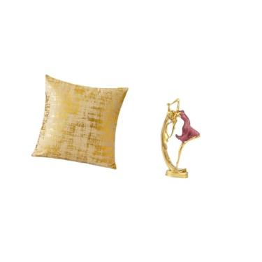 Imagem de Fenteer Fronha de Almofada Elegante com Escultura de Bailarina para Sala de Estar, Escritório, Dormitório, Carro, Decoração de Casa, Capa de Almofada de Arte