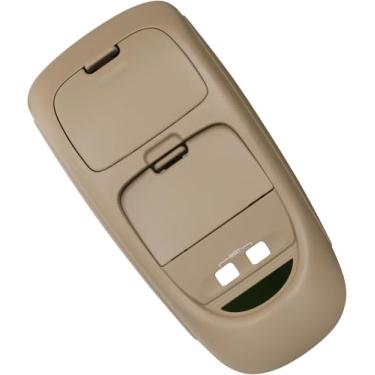 Imagem de Donpida Conjunto de console suspenso com suporte de óculos de sol e capa de armazenamento, sem teto solar, caramelo compatível com Ford F250, F350, F450, F550 Super Duty 2002-2004 substitui # 2C3Z