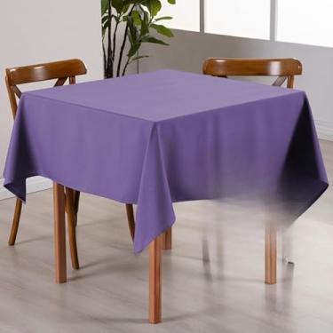 Imagem de Toalha de Mesa Oxford Quadrada - Tecido Premium 100% Poliéster para Restaurantes(Lilás)