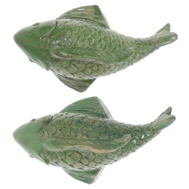 Imagem de OSALADI 2 peças tampas de parafuso de vaso sanitário em forma de peixe acessório de decoração de banheiro fácil instalação substituição para peças de reparo de vaso sanitário