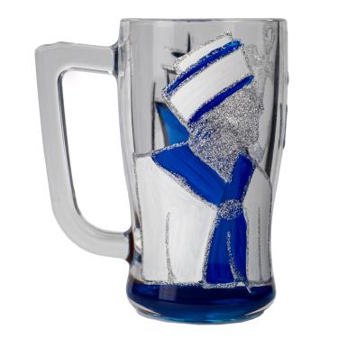 Imagem de Caneca Marinheiro Azul Cerveja Chopp Taberna Vidro 340ml