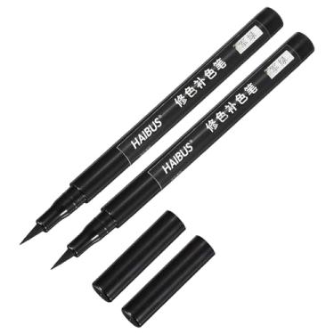 Imagem de PATIKIL Caneta marcador de tecido de 14 cm, 2 peças de marcador de ponta de pincel de tecido de secagem rápida à prova d'água para conserto de cores de roupas de linho e jeans, verde exército 2