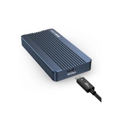 Imagem de FREEGENE ACASIS 40Gbps M.2 NVMe SSD Enclosure, Only Compatible with Thunderbolt 4/3 USB4,TBU405 Air for M1 M2 Pro/Max, Tool Free Installation, Support M-Key Interface B+M 2280 SSD Size