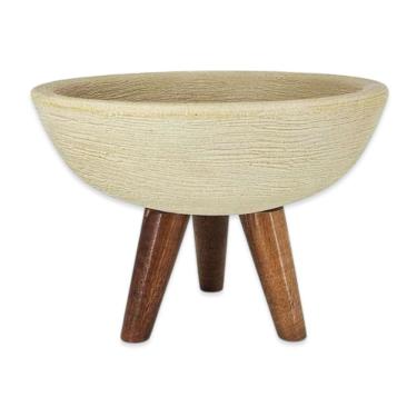 Imagem de Vaso Bacia Mini (17x23) Cor Travertino  ALPE E ARITANA