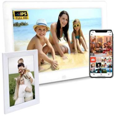Imagem de Moldura Digital com Wi-Fi para Exibir Fotos e Vídeos - Rick Imports