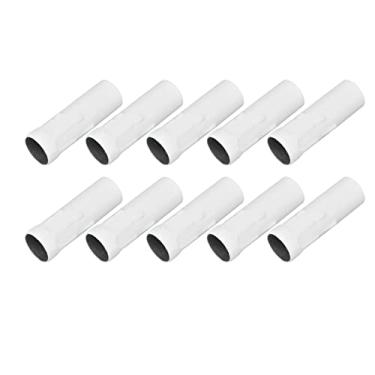 Imagem de Generic Tubo de Metal E14 para Suporte de Lâmpada de Vela, Mangas 25x80mm, Acessórios de Iluminação de Ferro Premium para Lustres de Cristal, 10 Peças (Branco)