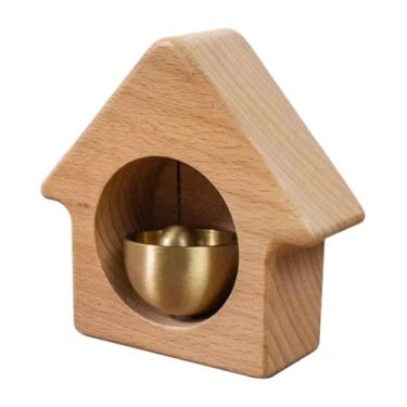 Imagem de Sino de lojista para abertura de porta, campainha magnética de madeira, carrilhão de vento para porta, loja, geladeira, varanda, jardim, entrada, restaurante, escritório, presente de inauguração de