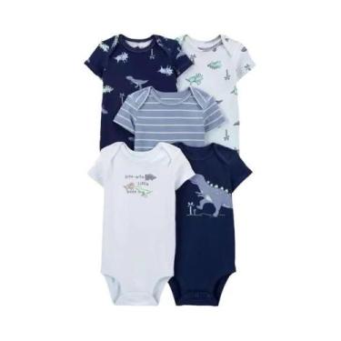 Imagem de Conjunto De Macacão De Verão Unissex Para Bebês 5 Peças Body De Algodã