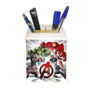 Imagem de Organizador Iluminado dos Vingadores: Estilo e Diversão na Sua Mesa! -