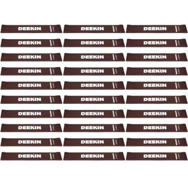 Imagem de DEEKIN 30 faixas de resistência, laço de resistência, elásticas, equipamentos de exercícios para mulheres e homens, pilates em casa, fitness, academia, ioga (marrom escuro, 18 a 23 kg)