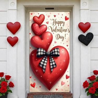 Imagem de Pet Love Display romântico bandeira vermelha rosa exibição de coração para decoração de casa festa animal de estimação