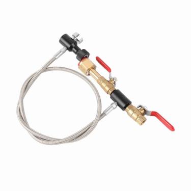 Imagem de Domary Adaptador de Recarga de Cilindro CO2 Com Válvulas Liga/desliga Convenientes para Encher Tanque Refrigerante Aplicável a Países Americanos (36 polegadas comprimento Com manômetro)