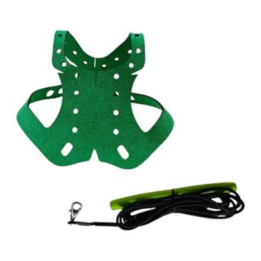 Imagem de IEUDNS Coleira e guia para pombos, corda de voo para uso externo, acessórios para pombos, coleira de treinamento portátil e leve, Verde