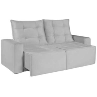 Imagem de Sofá Macaé 3 Lugares Retrátil e Reclinável Tecido Suede 190cm União Co