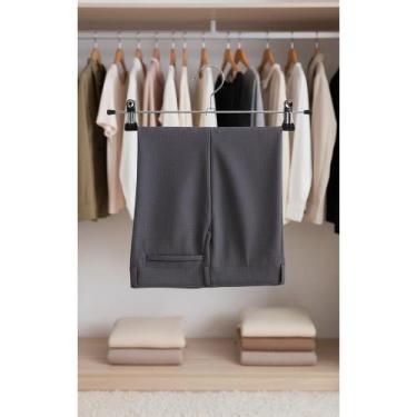 Imagem de Cabides Aço Cromado 35cm com Presilhas Anti-Deslize (20 Un) - Congratu