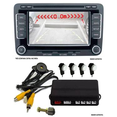 Imagem de Sensor De Estacionamento para Multimídia OEM - Acabamento 4 Sensores