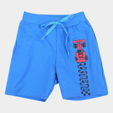 Imagem de Bermuda Moletom Infantil Duzizo Carro Masculina-Masculino