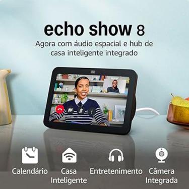 Imagem de Echo Show 8 (4 Geração) Smart Display Tela de 8,7" HD com Alexa Amazon
