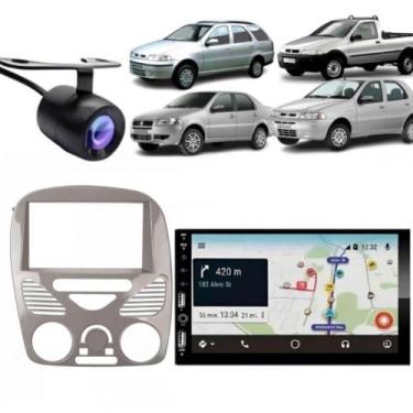 Imagem de Central Multimídia Carplay Android Weekend G3 Moldura + Câmera Cinza B