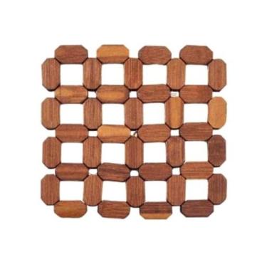 Imagem de Descanso De Panela De Bambu Quadrado 16x16cm - KOPECK
