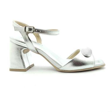 Imagem de Sandália Piccadilly Feminina 626053, 35, Prata