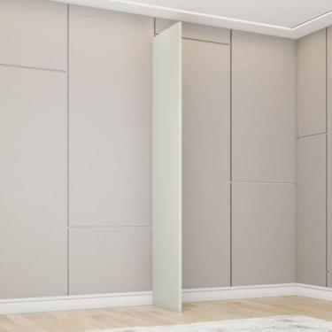 Imagem de Módulo Lateral Reto 240cm x 25mm Seletto Branco/Areia HP - Henn