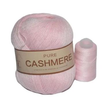 Imagem de Fio De Lã Cashmere Para Tricô De Cachecol De Bebê 70g - Fio Para Croch