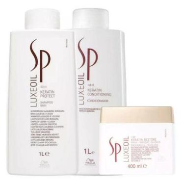 Imagem de Shampoo+Condicionador+Mascara Wella Sp Luxe Oil  (Tamanhos Profissiona