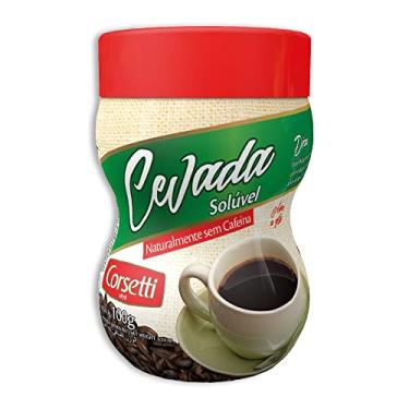 Imagem de Café De Cevada Solúvel Corsetti 100G, Cevada Solúvel Para Café, Vermelho, Naturalmente Sem Cafeína, Rica Em Carboidratos E Nutrientes, Ingredientes Naturais Selecionados, Receita Familiar Desde 1878