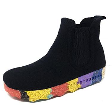 Imagem de Asportuguesas Bota feminina Caia Chelsea preta Multi, Preto Multi, 5-5.5