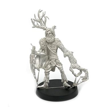 Imagem de Boneco miniatura do druida de elfo Stonehaven para jogos de guerra de mesa de 28 mm - Feito nos EUA