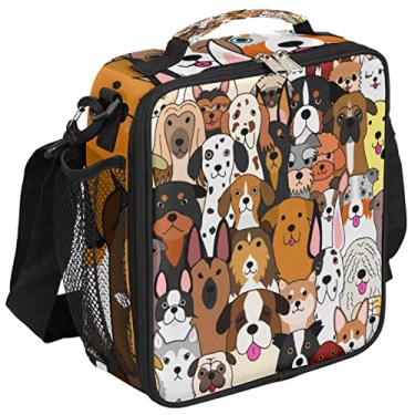 Imagem de Lancheira isolada para cães para adultos trabalhadores de escritório, lancheira escolar de filhotes para meninos e meninas, lancheira reutilizável à prova d'água, mantém a comida fresca horas