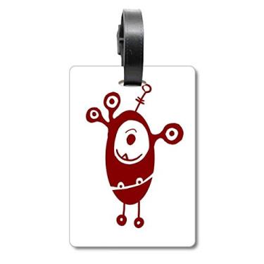 Imagem de Alien Monster Creature Cyclops Mala de Bagagem Etiqueta de Bagagem Etiqueta de Scutcheon