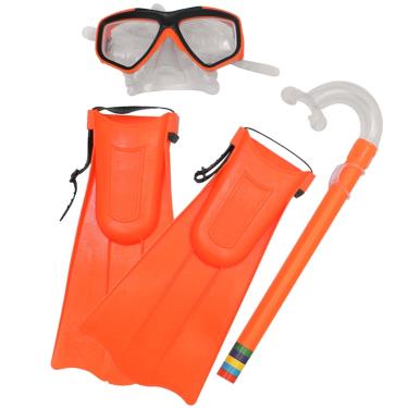 Imagem de Kit de Mergulho Infantil Snorkel c/ Máscara e Nadadeira Bel