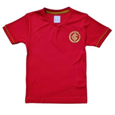 Imagem de Camiseta Internacional Infantil Ouro Estampa Dourada Oficial - Revedor