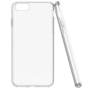 Imagem de Capa iPhone 7, capa iPhone 7 Plus, capa iPhone 6, capa iPhone 6S, capa iPhone 6 Plus, iPhone 6S Plus, capa protetora transparente capa de silicone gel TPU estreita Case Cover (QT-04)